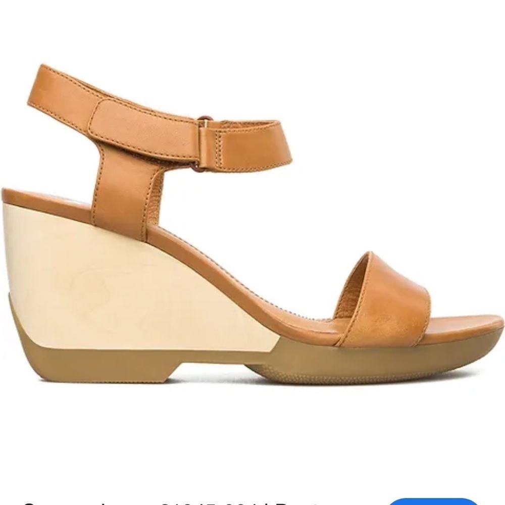 Camper Women's Tan Wedge Sandals Size 36